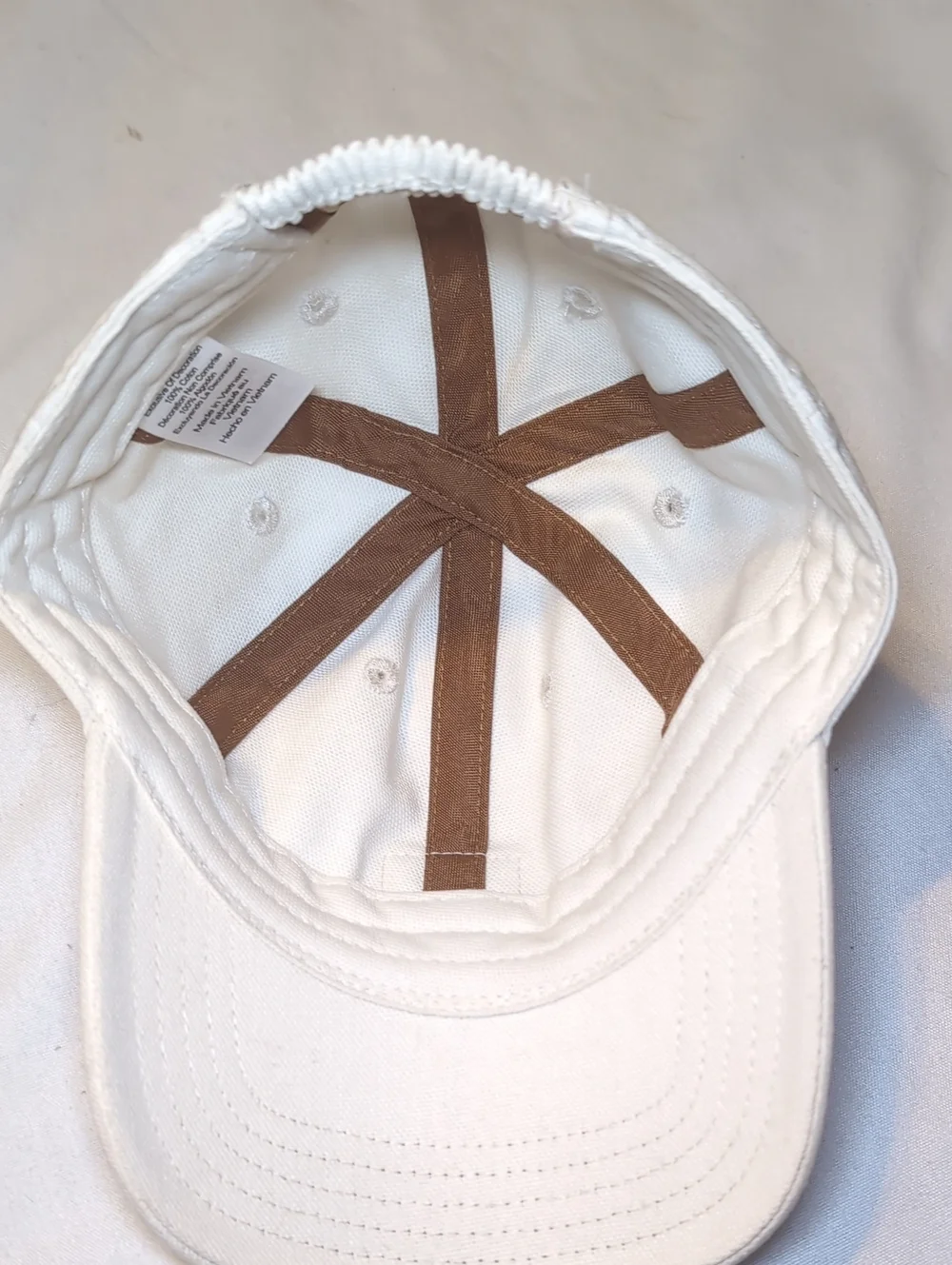 Carhartt White/Beige Canvas Baseball Cap with Logo Patch Baby Infant